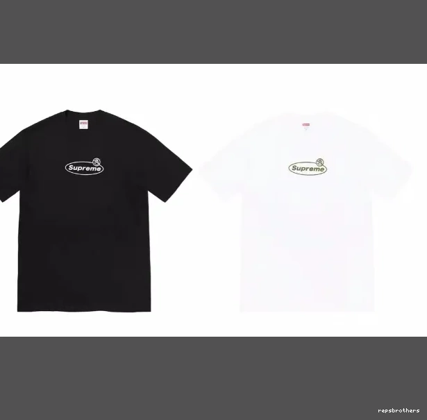 T-shirt S Tee XL Banner White Warning Logo Short M L Warning Black and sleeved 22FW 0624
